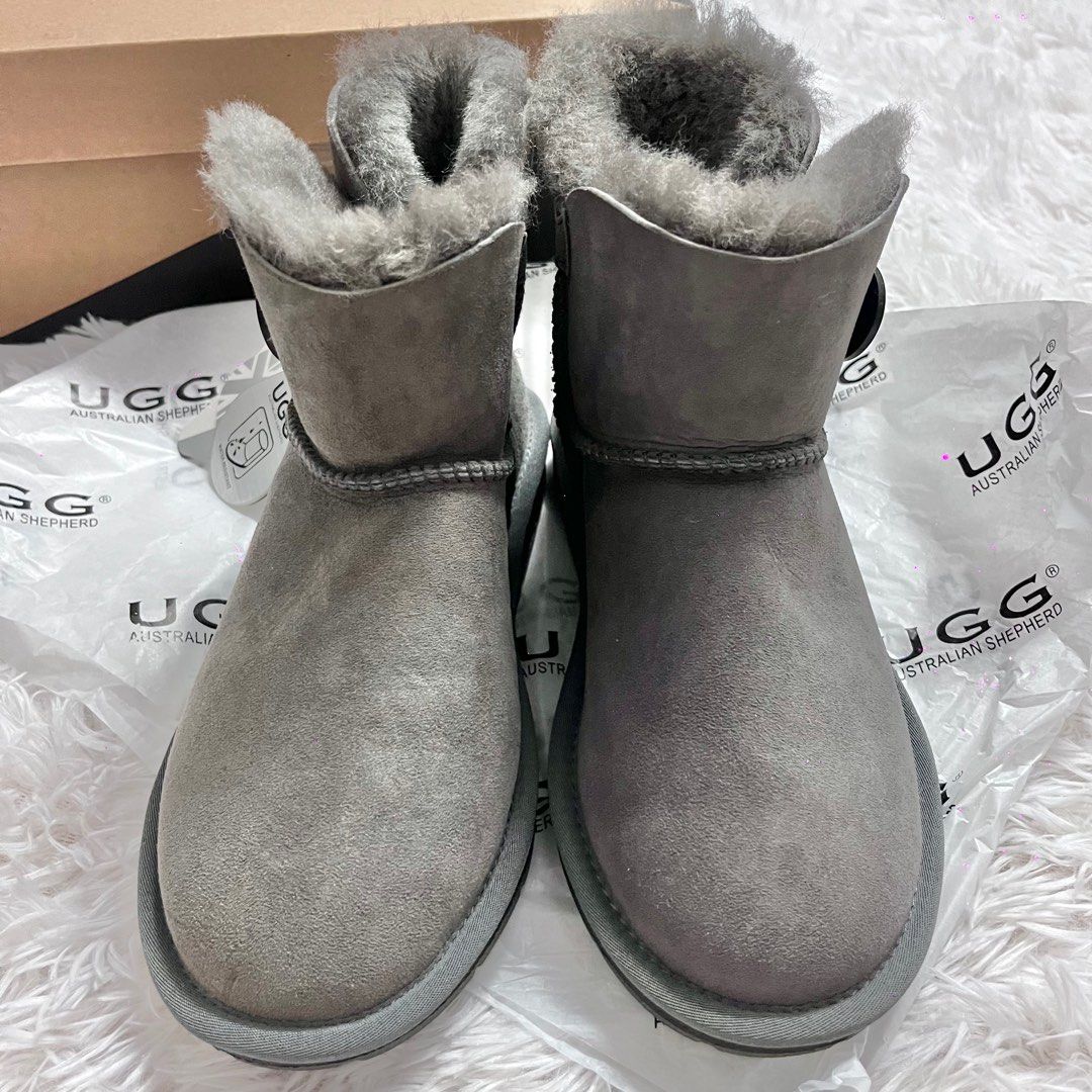 NEW UGG Grey Fluffy Winter Boots