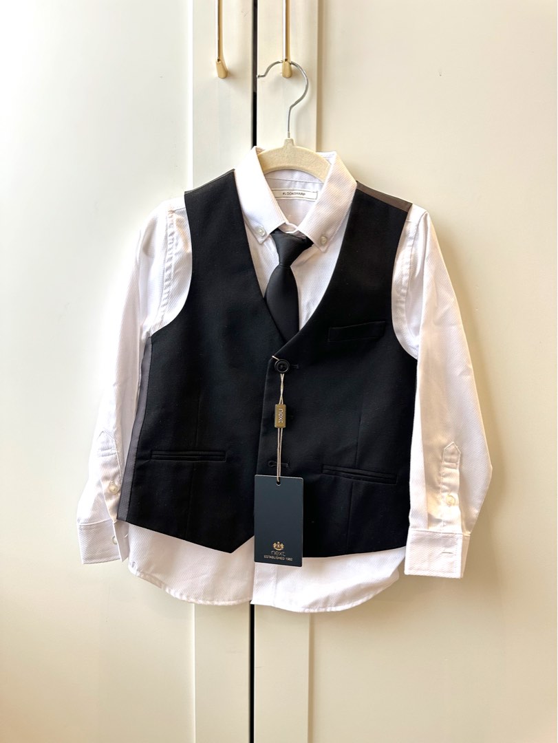 Next black waistcoat sale