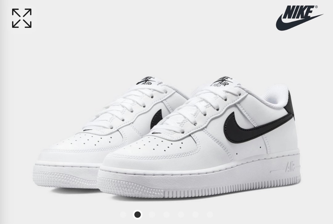 Nike air force new arrivals white and black womens
