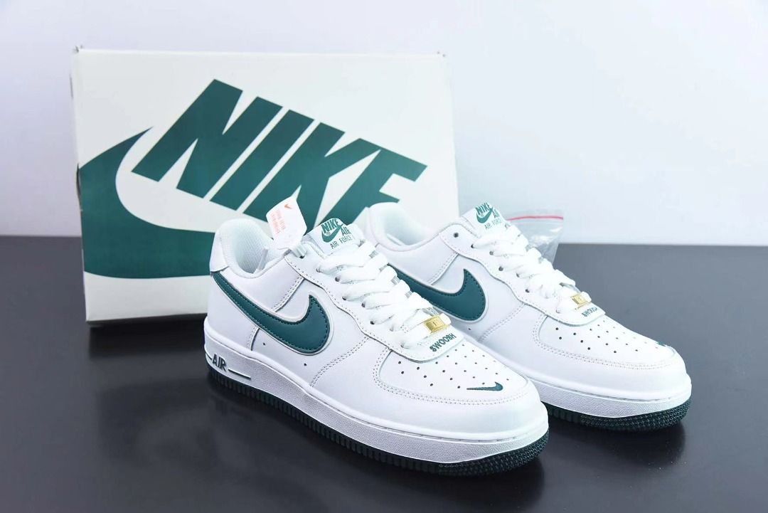 NK Air Force 1 Low 07 Swoosh small green hook Men s Fashion