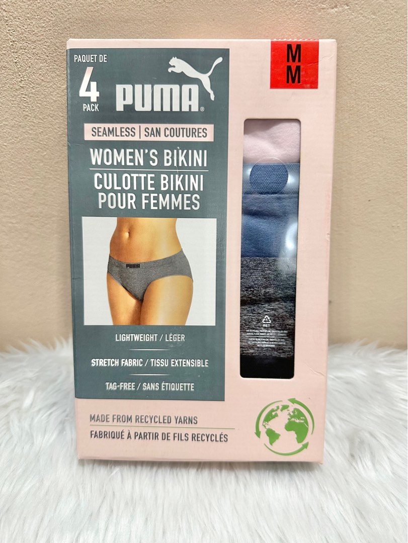 Puma Ladies Seamless Bikini, 4-pack