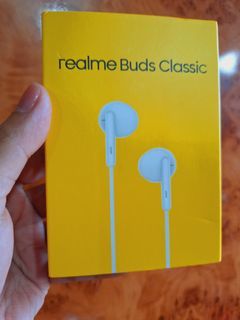 Original Realme Official Buds Classic RMA2001 3.5 mm Jack Half In-Ear Earphones
