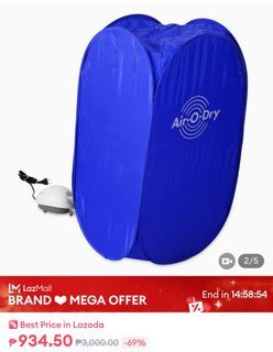 Portable Air O Dry | Portable Convection Clothes Dryer