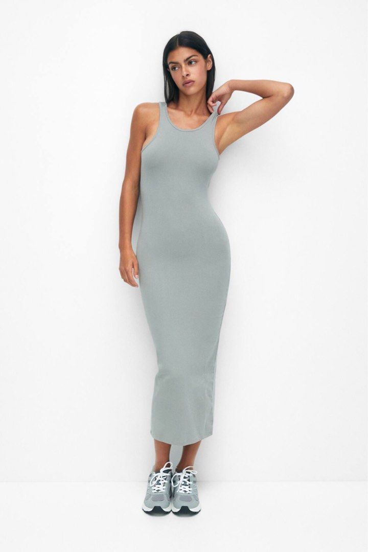 Pull and bear midi dress online