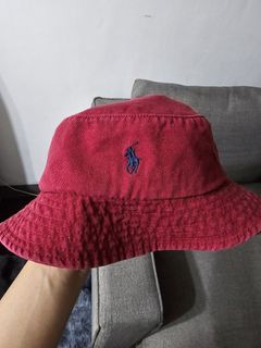 Ralph Lauren Maroon Bucket Hat