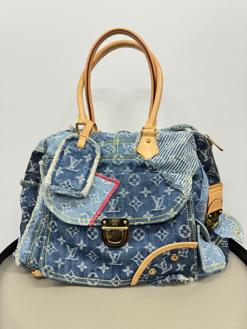 Patchwork denim bowly louis vuitton deals