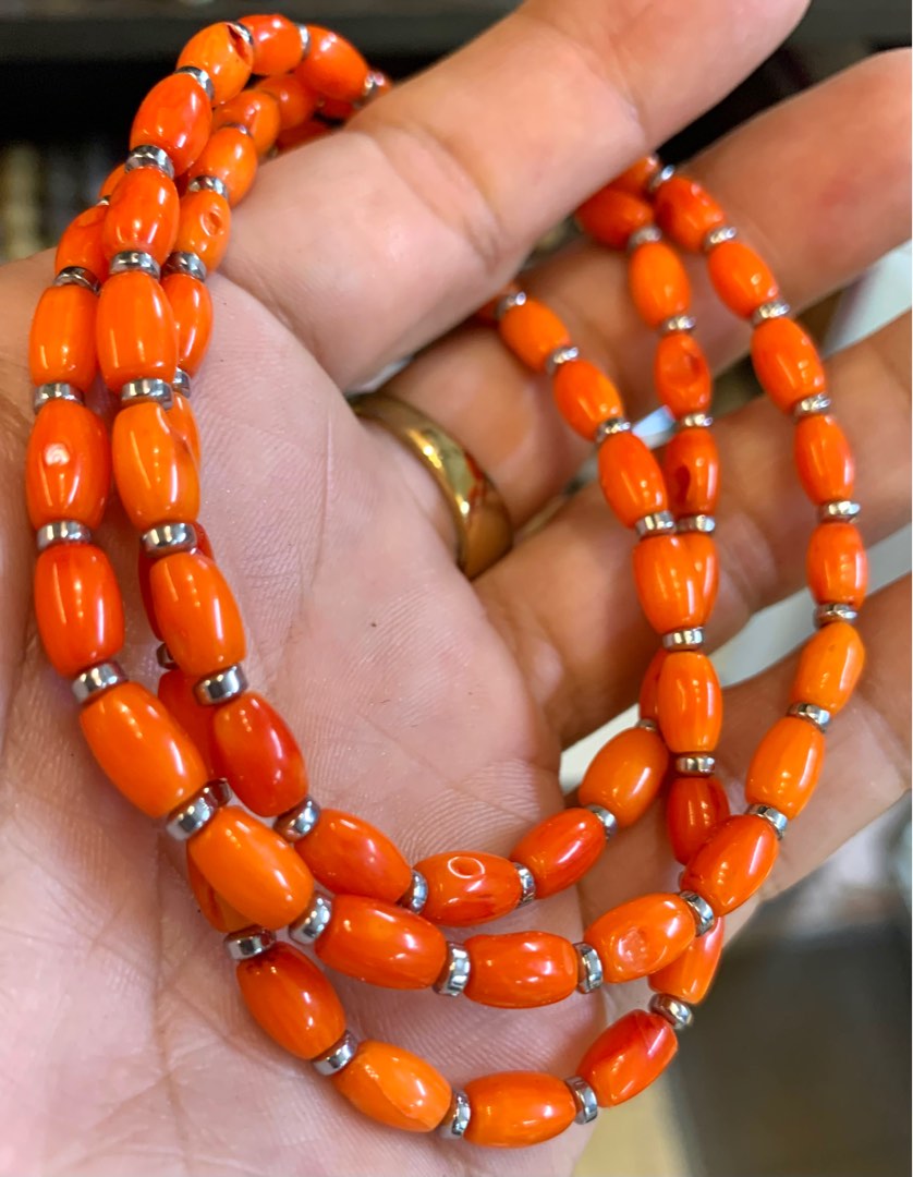 Red sales coral chain