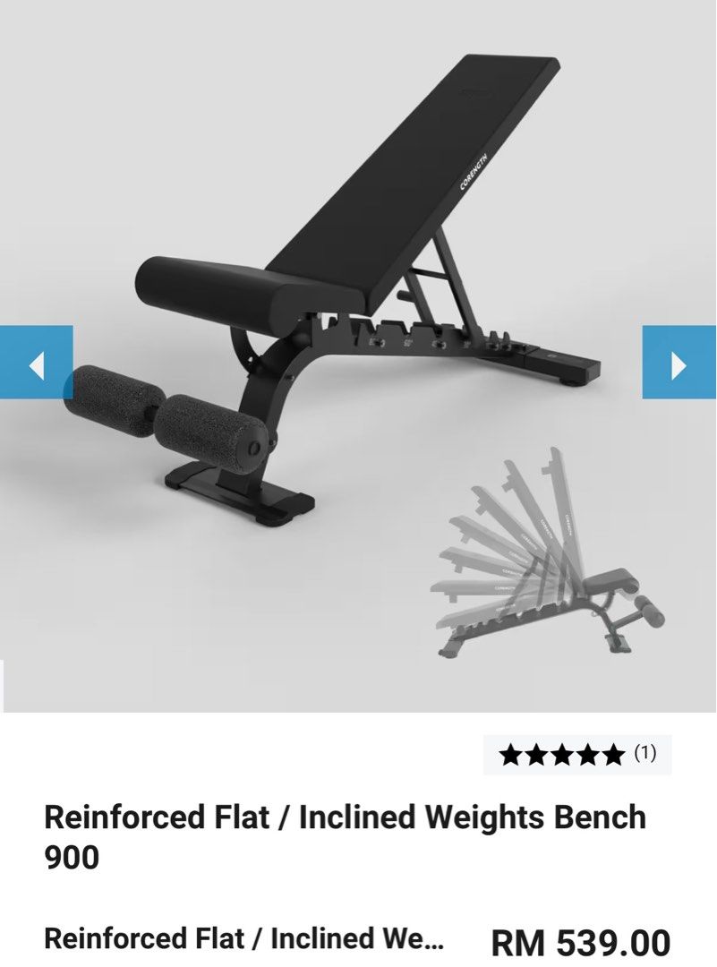 Inclined weights bench sales