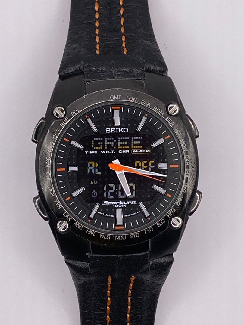 Seiko sportura shop world timer