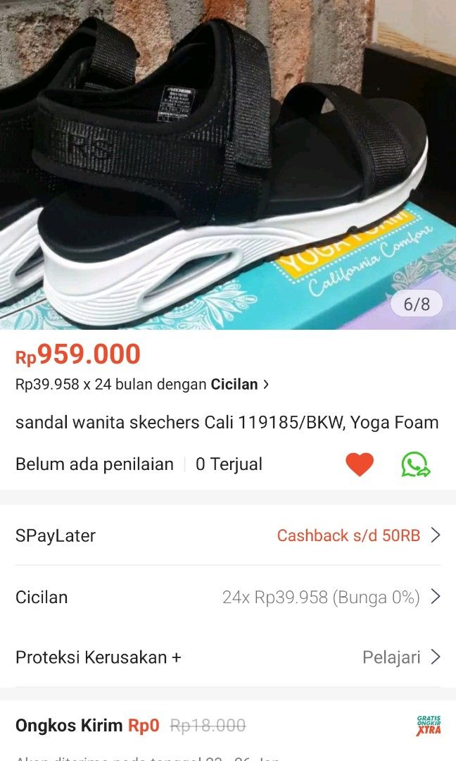 Sepatu sandal Skechers
