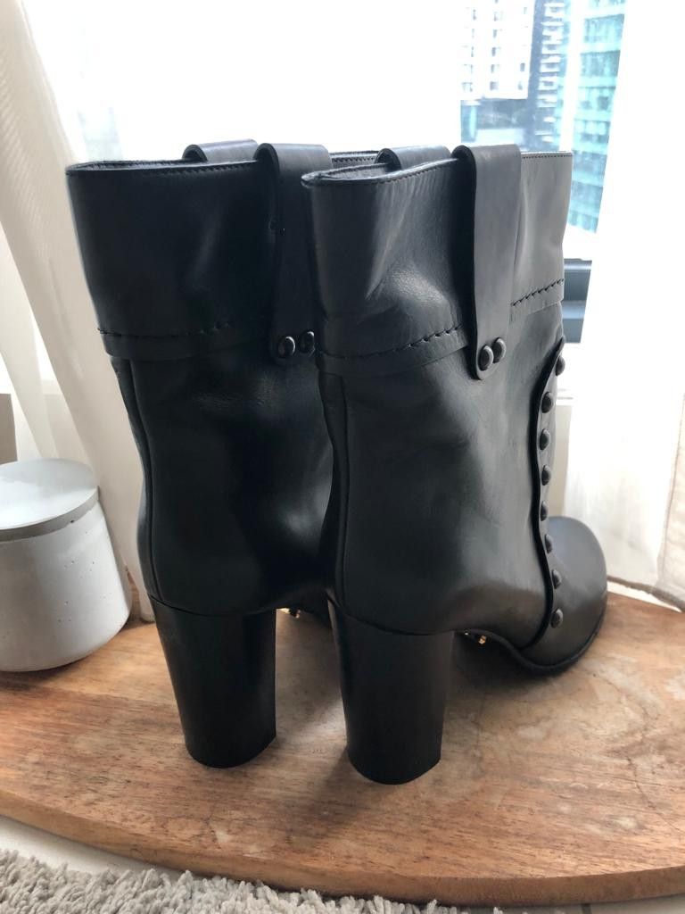 Sergio Rossi Gucci group ankle leather boots Women s Fashion