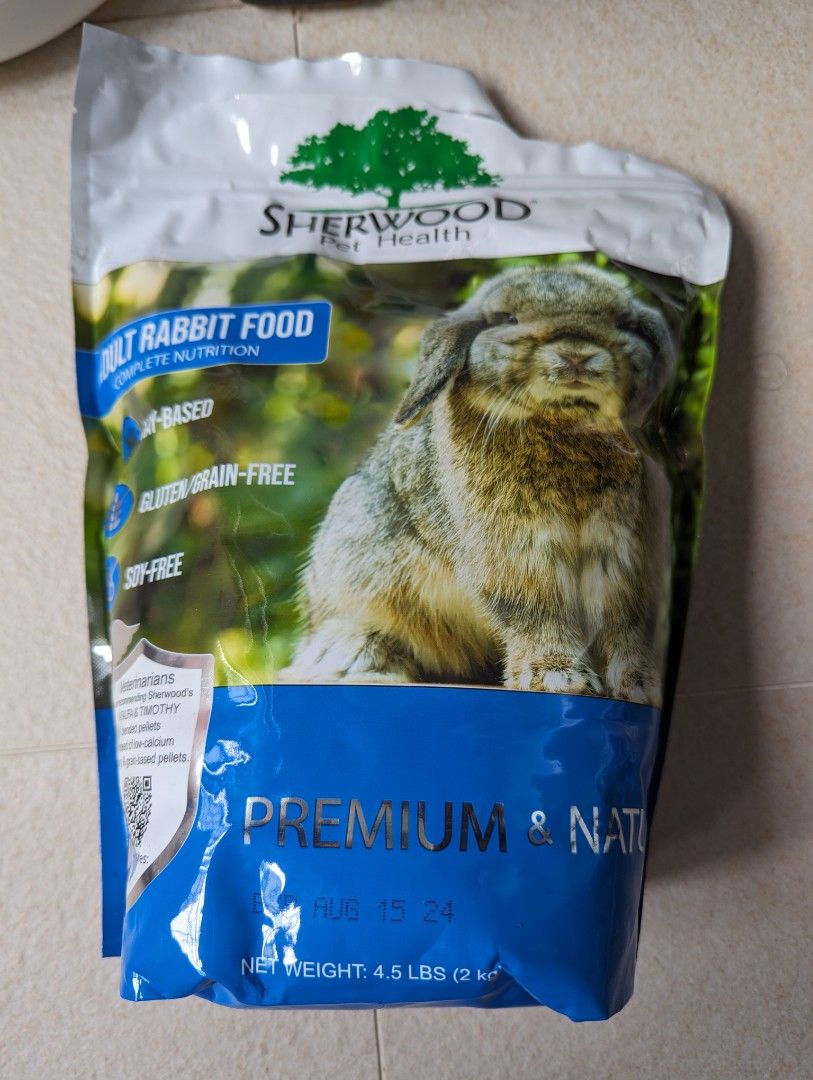 Sherwood pellets rabbit clearance