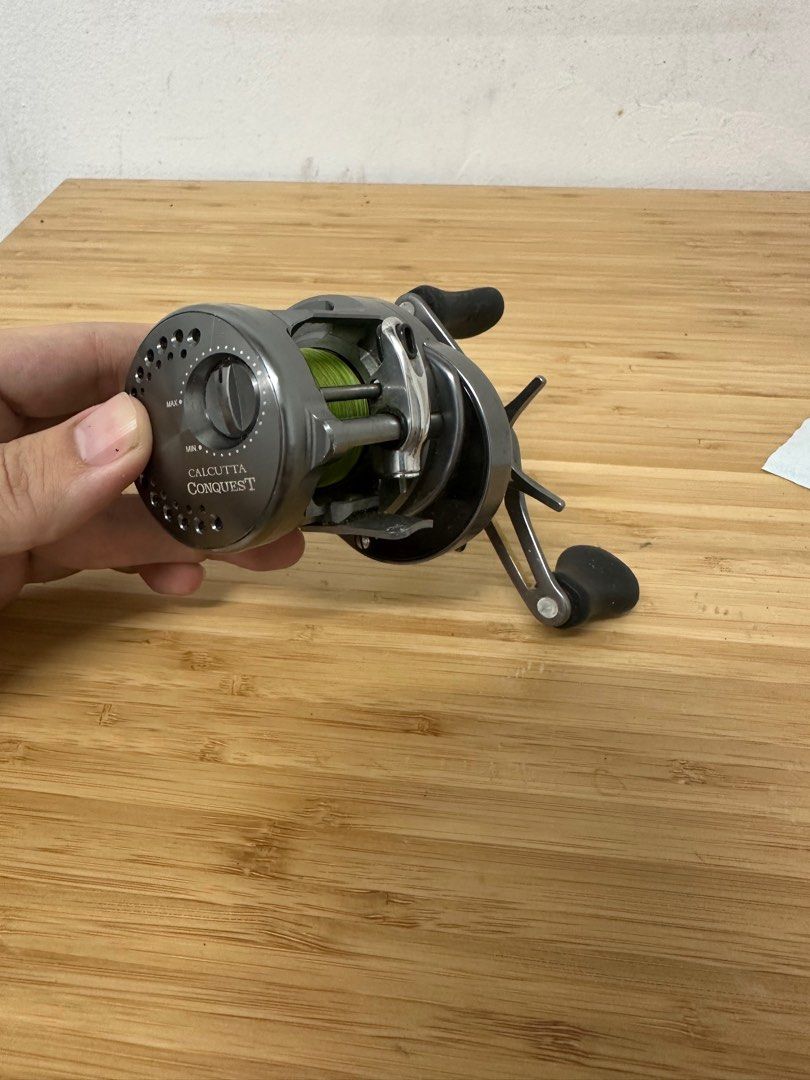 Shimano Conquest BFS HG reel left hand use, Sports Equipment, Fishing on  Carousell