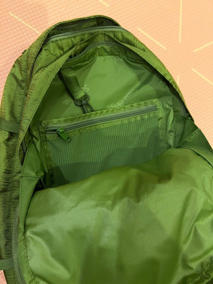 Olive green supreme backpack online