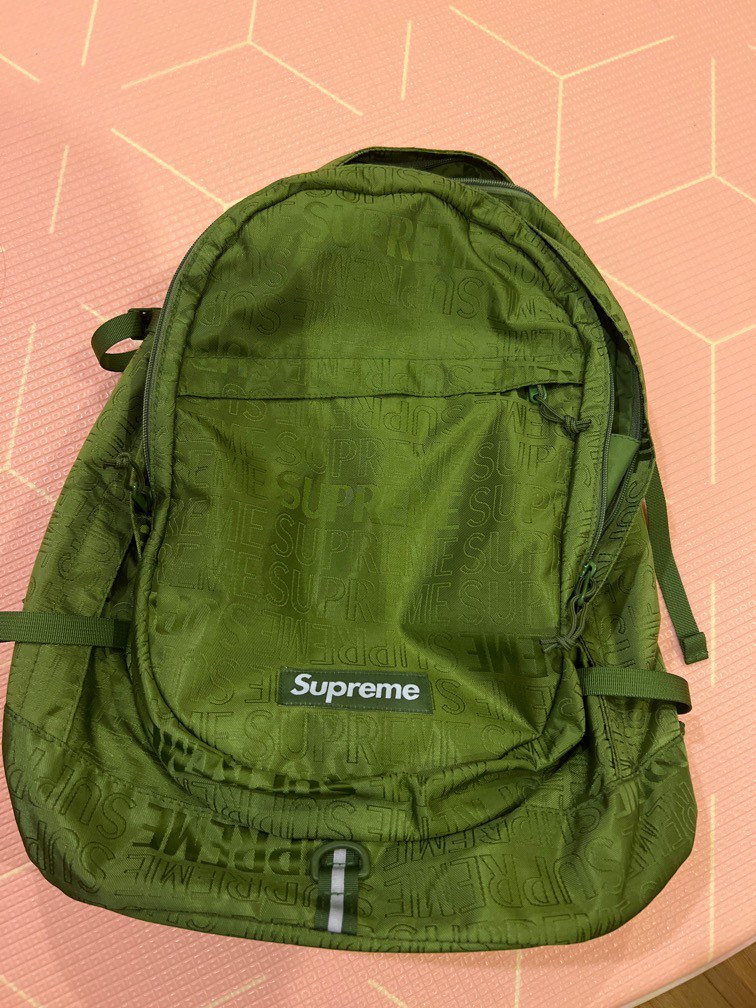 Supreme SS19 Olive backpack, Men's Fashion, Bags, Backpacks on