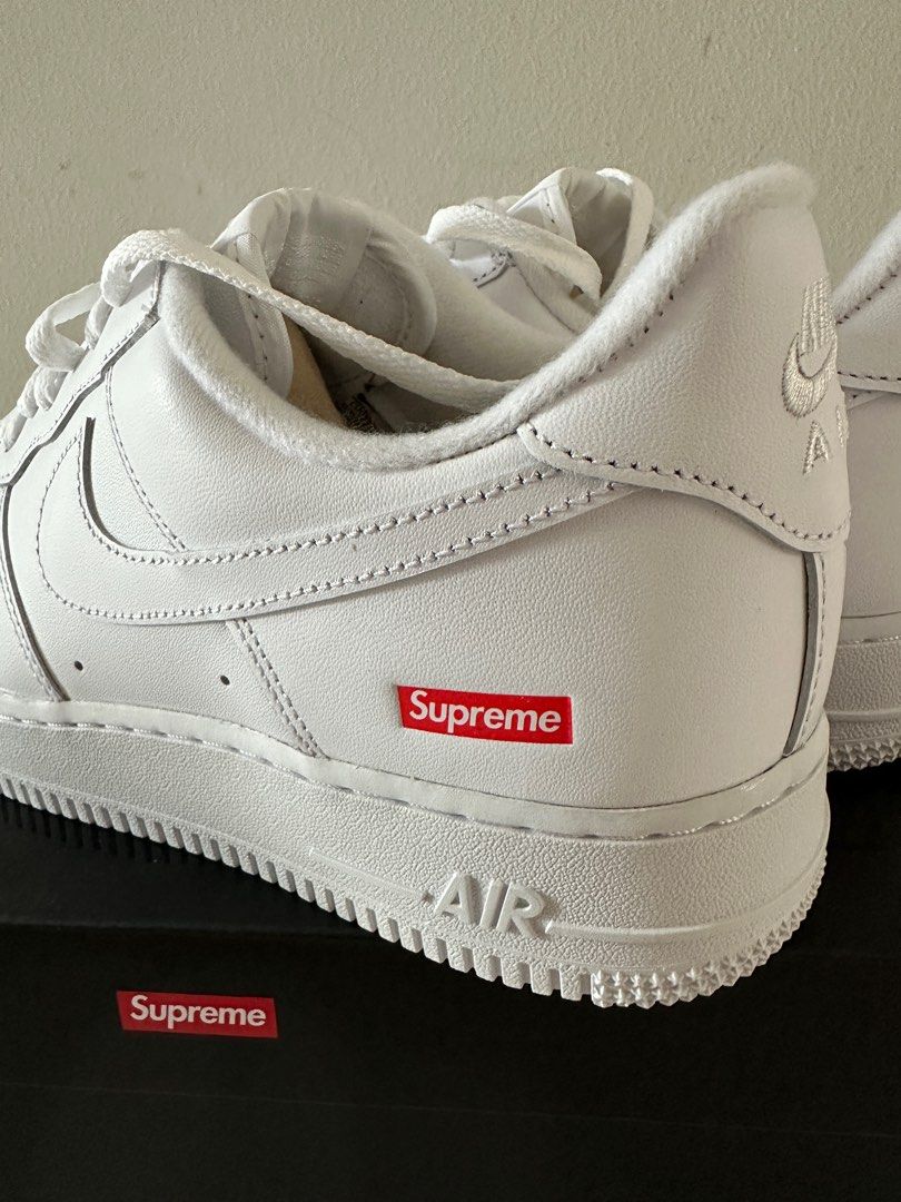 supreme x nike air force 1 low white