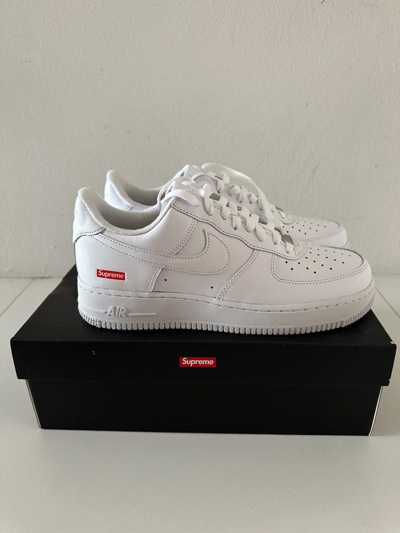 supreme x nike air force 1 low white
