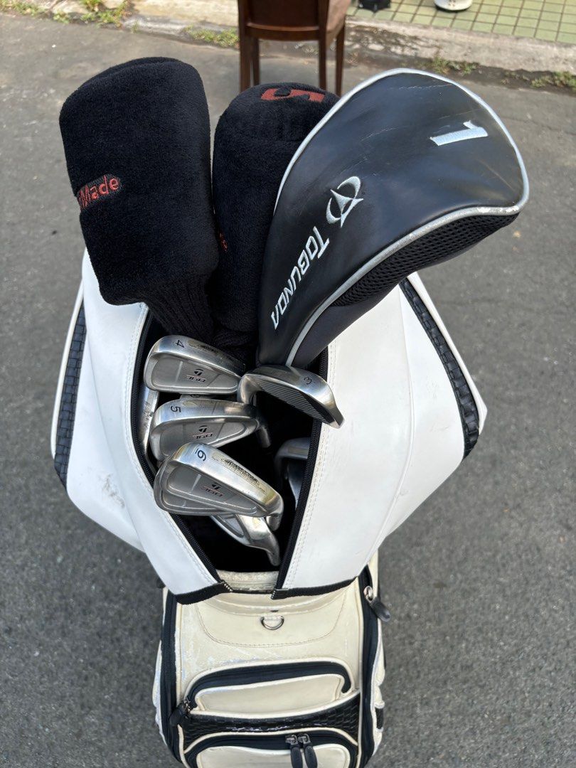Taylormade Golf Set with Titleist Bag (Category: Golf) located in Manila. Submitted by eclipse58 (Listing ID 1286436787, Image 3). Description: COMPLETE Taylormade 300 Series Golf Set ✅️ 3-9 Irons, Pitching Wedge & Sand Wedge ✅️ Taylormade R580 Driver, 3 & 5 Woods ✅️ Ping Putter & Titleist Golf Bag ✅️ Original Taylormade N.S. PRO 950GH Stiff Flex Steel Shaft & Grips ✅️ Very good condition & NO ISSUES Selling Price: 19,000 Location: Quezon City.