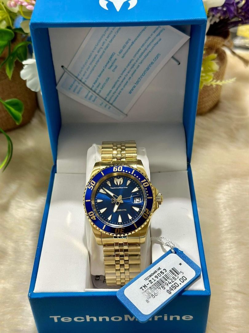 TECHNOMARINE AUTOMATIC 💯 for men (Category: Men's Watches) located in Quezon City. Submitted by mjmassortedfinds (Listing ID 1286468263, Image 3). Description: TECHNOMARINE AUTOMATIC 💯 ✅Php 8,299 each only ✅Men size ✅Orig and Brandnew.