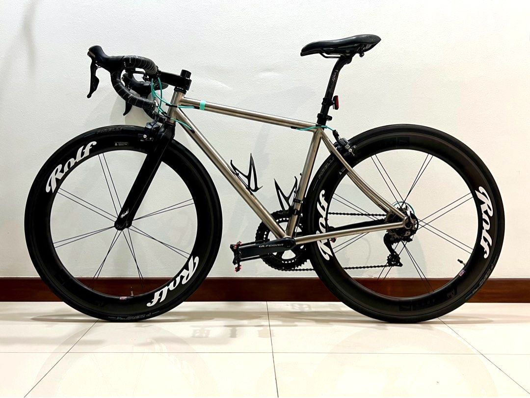 Titanium road bike Ultegra r8000 Rolf Prima Ares size 46 or XS Sports Equipment Bicycles Parts Bicycles on Carousell