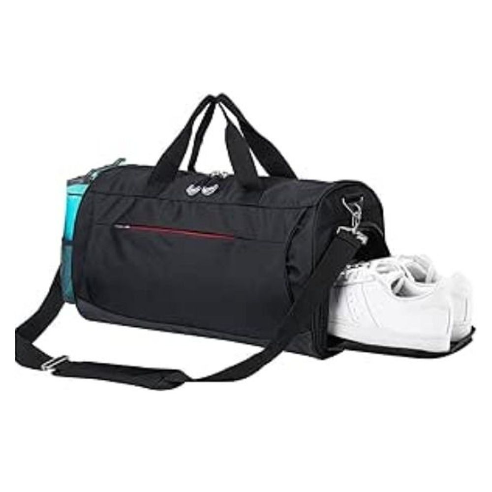 Tobeape Gym Bag for Men Women Sports Bag with Shoes Compartment And Wet Pocket for Basketball Swimming Travel Carry On Duffels Bag for Airplanes 48x26x24cm Black Men s Fashion Bags Sling Bags on Carou...