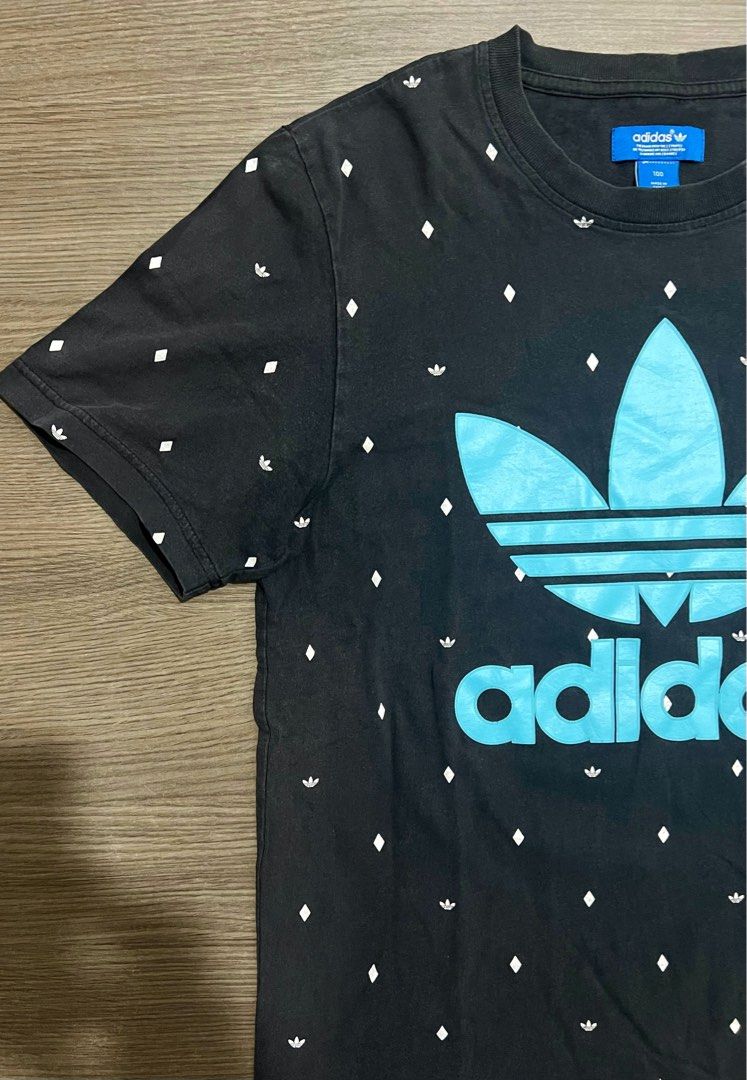 TSHIRT KAOS ADIDAS BIG TREFOIL, Fesyen Pria, Pakaian Atasan di