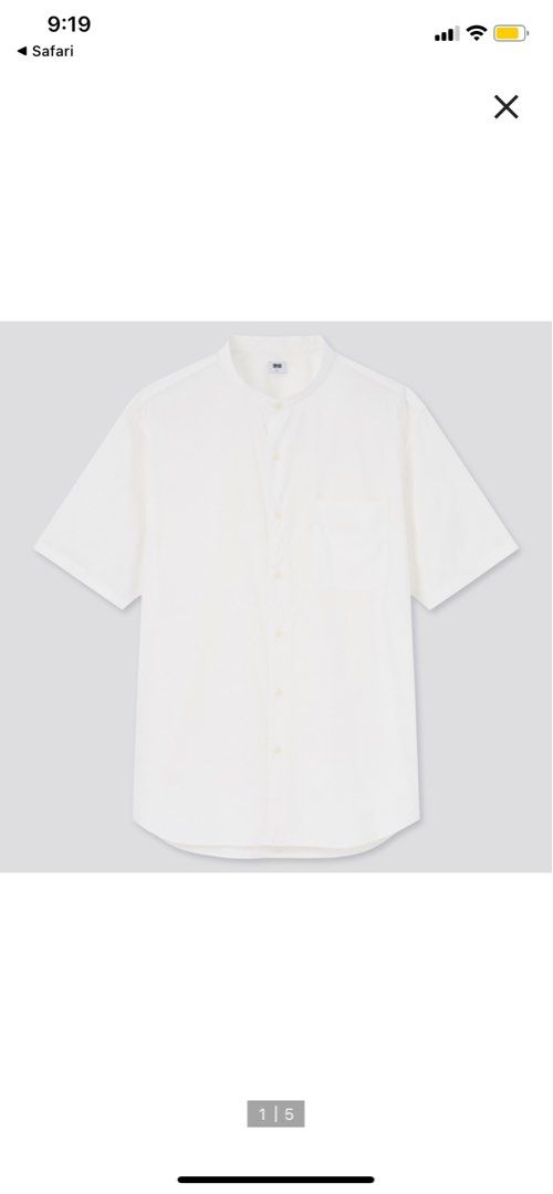 White collar short sleeve outlet shirt