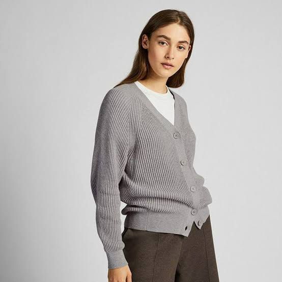 Uniqlo cotton cashmere cardigan sales