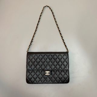 Vintage Chanel clutch with chain bag