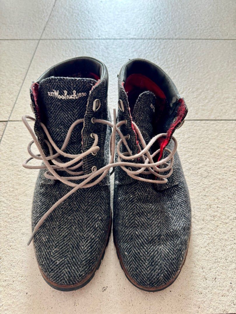 Mens grey clearance lace up boots