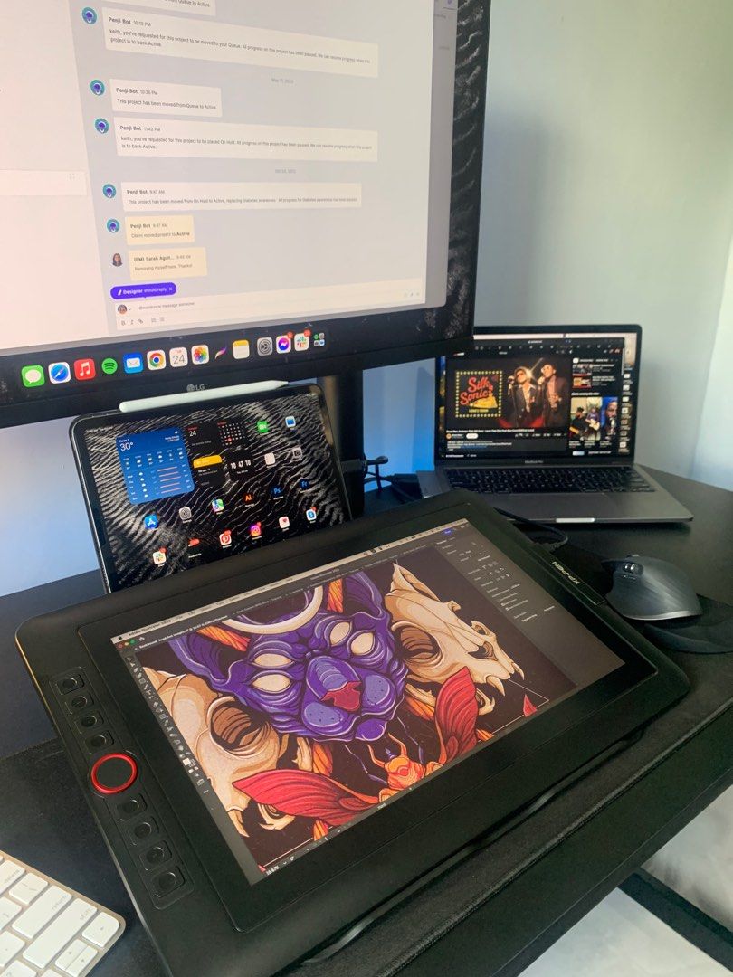 Xp pen Artist 15.6 Pro Display (Category: Monitor Screens) located in Burgos. Submitted by kennykennysamson (Listing ID 1286431740, Image 1). Description: Selling my personal used Graphic Display. XP pen artist 15.6 Pro display. Bought online for almost 20k dati Mainly used for illustration projects. Complete accessories, all perfectly working. Reason for Selling: nakatambak nalang since Ipad na gamit ko Issues: sign of usage, minimal scratches s