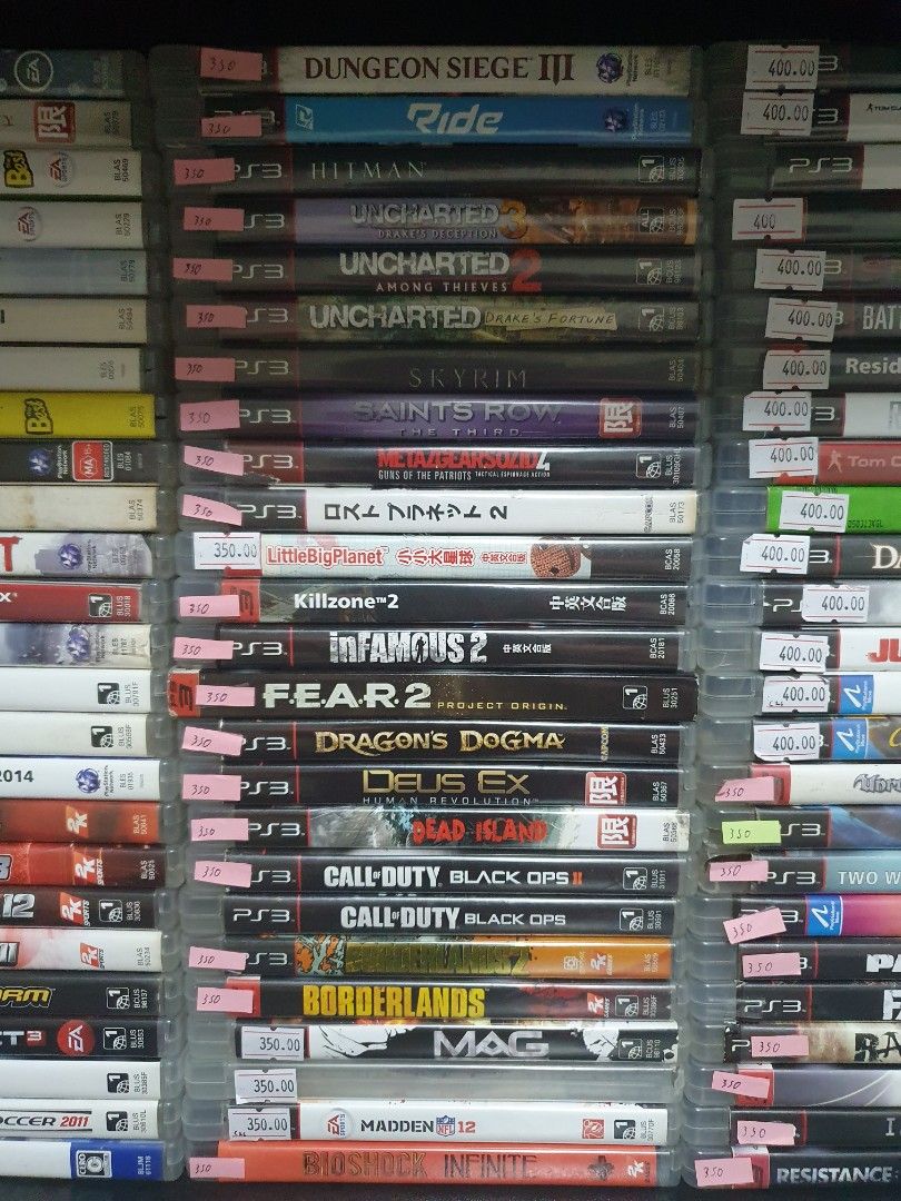 100 Sony PS3 Video Games. (Category: PlayStation) located in Quezon City. Submitted by itemsforadoption (Listing ID 1286743399, Image 3). Description: Rfs: Its 2024! Happy New Year! Hoping you have a good year ahead of you! If you have questions feel free to send a message. Though I'll most likely be able to reply from 10am to 8pm. Please be patient and understanding. Decluttering games and items that I've picked up or for friends and family. Pri
