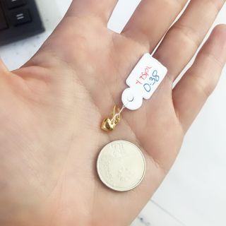 18k Saudi Gold Mini Heart Pendant