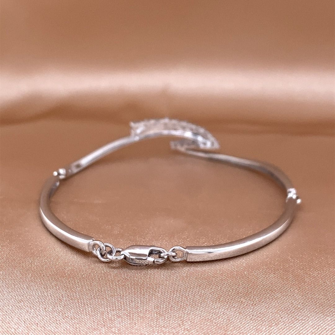 18K White Gold Bracelet Women s Fashion Jewelry Organisers