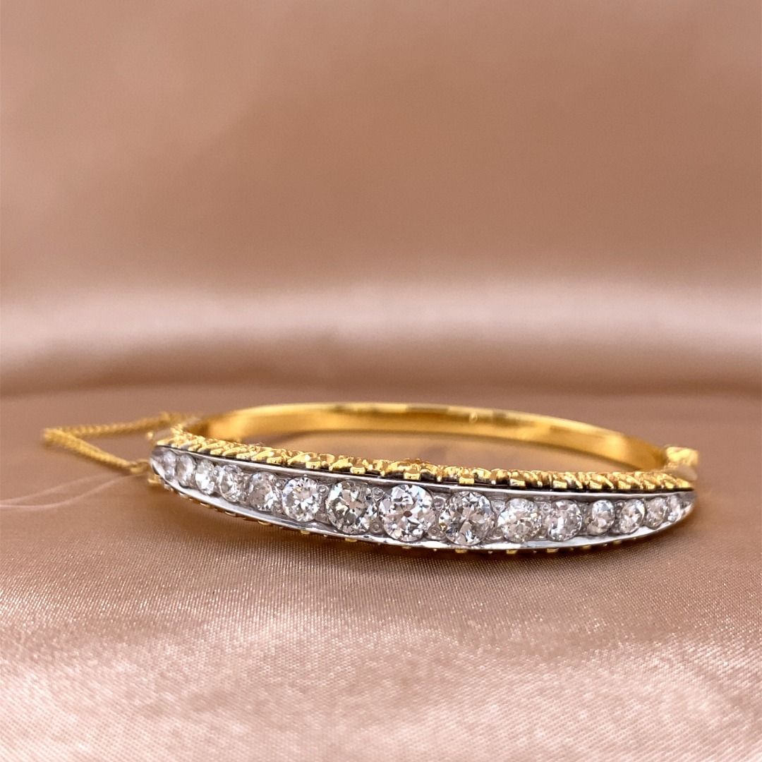 Gold and diamond bracelet womens sale