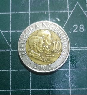 2002 10 pesos coin, Rare coin hard to find