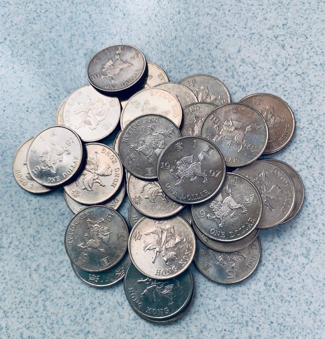 吉祥麒麟香港97回歸紀念版硬幣1 元, 興趣及遊戲, 收藏品及紀念品, 錢幣- Carousell