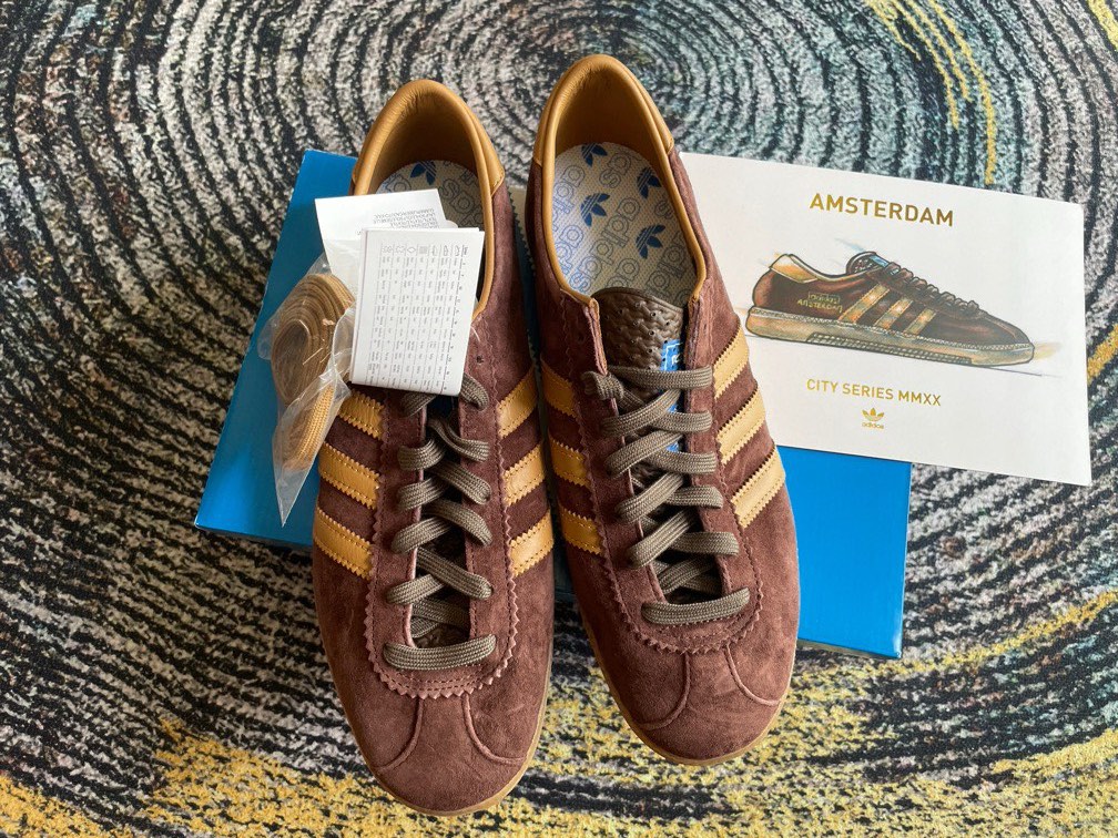 Adidas Amsterdam 2020 City Series EF5791 MMXX Brown Color Shoes UK 9 Men s Fashion Footwear Casual shoes on Carousell