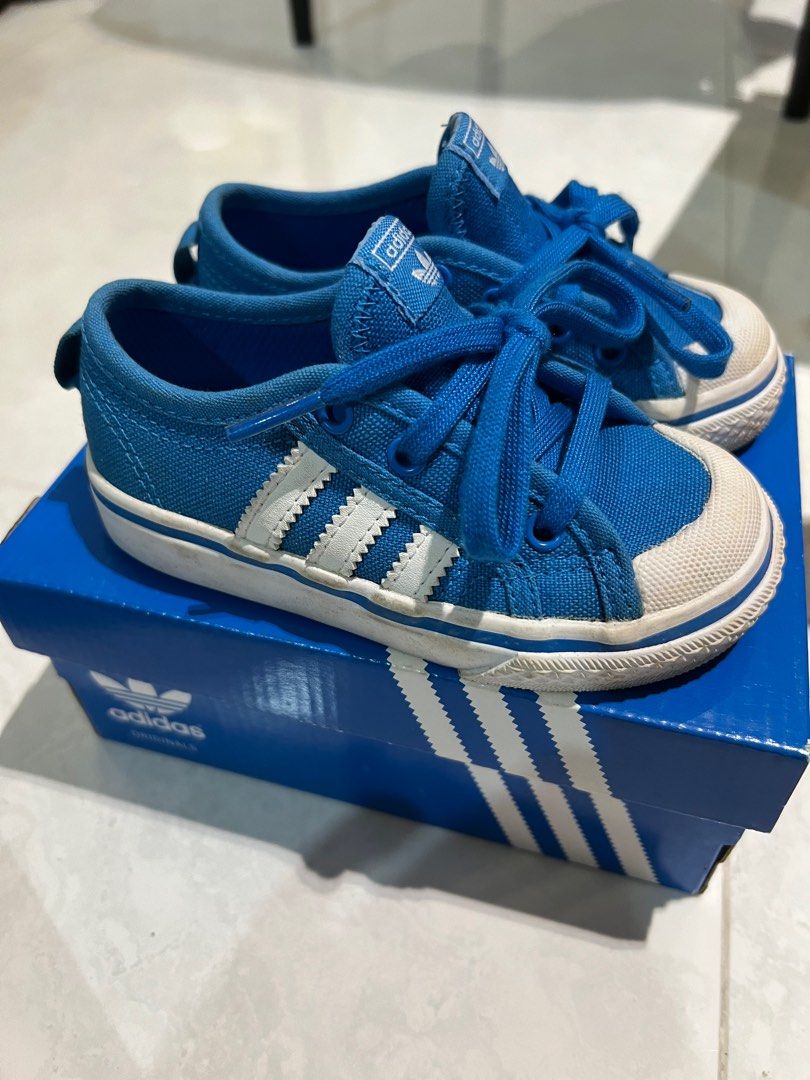 Adidas Nizza Ortholite Shoes in Blue Size UK 6