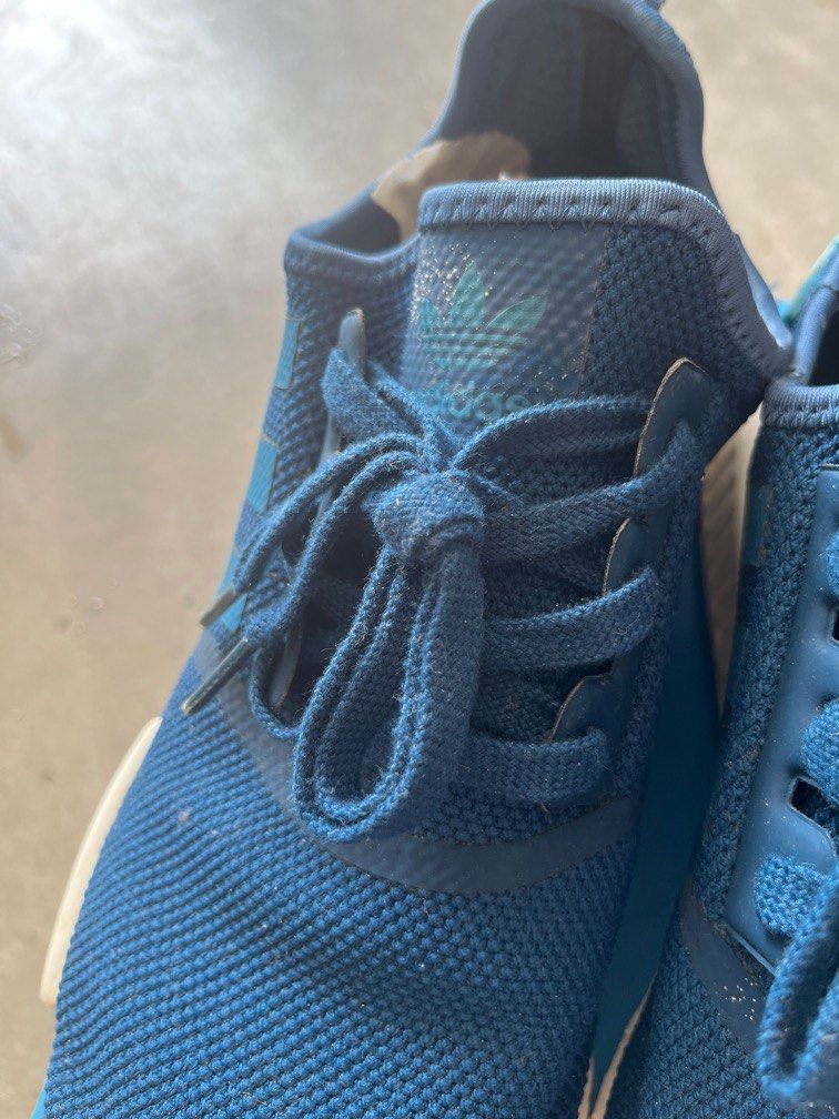 Nmd unity blue top on feet