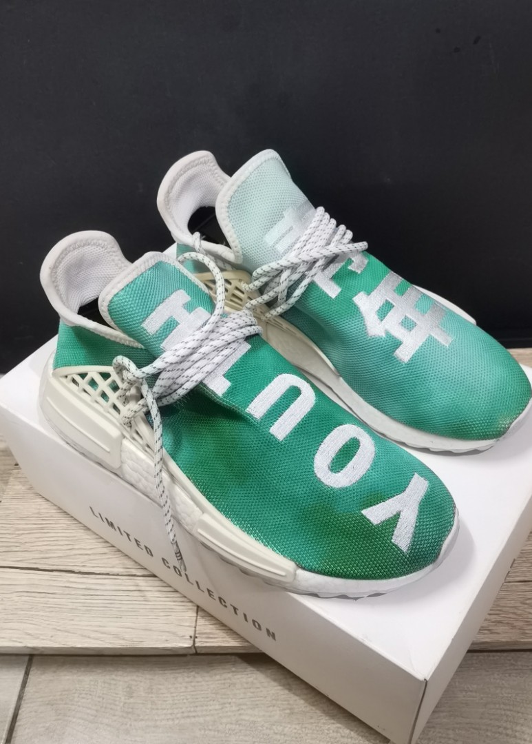 Adidas Pharrell NMD HU China Pack Youth, Men's Fashion, Footwear ...