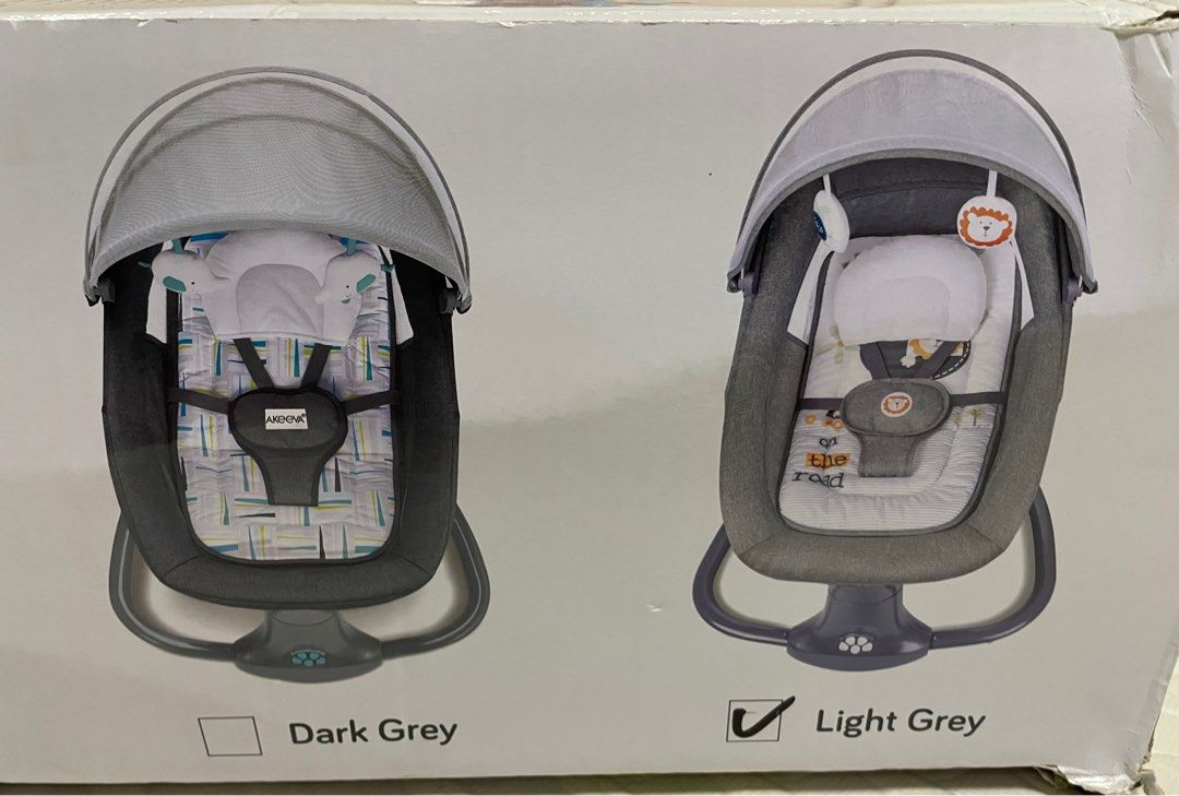 Akeeva Snuggli (Category: Cots & Cribs) located in Mandaluyong City. Submitted by kchloe__ (Listing ID 1286725776, Image 3). Description: Pre loved akeeva reclinable automatic snoozer swing, may small hole lang sa net yung pang cover barely visible naman.