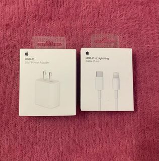 APPLE IPHONE 11/13/12 PROMAX  CHARGER USB C 20W POWER ADAPTER and TYPE C TO LIGHTNING