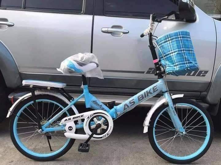 ASBIKE FOLDING BIKE WITH BASKET SIZE 20 Sports Equipment Bicycles Parts Bicycles on Carousell