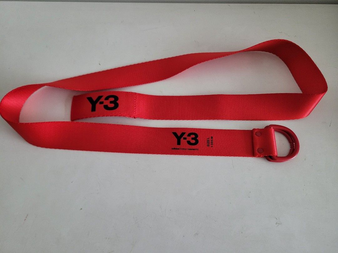 Authentic Adidas red Y 3 belt size L 130cm