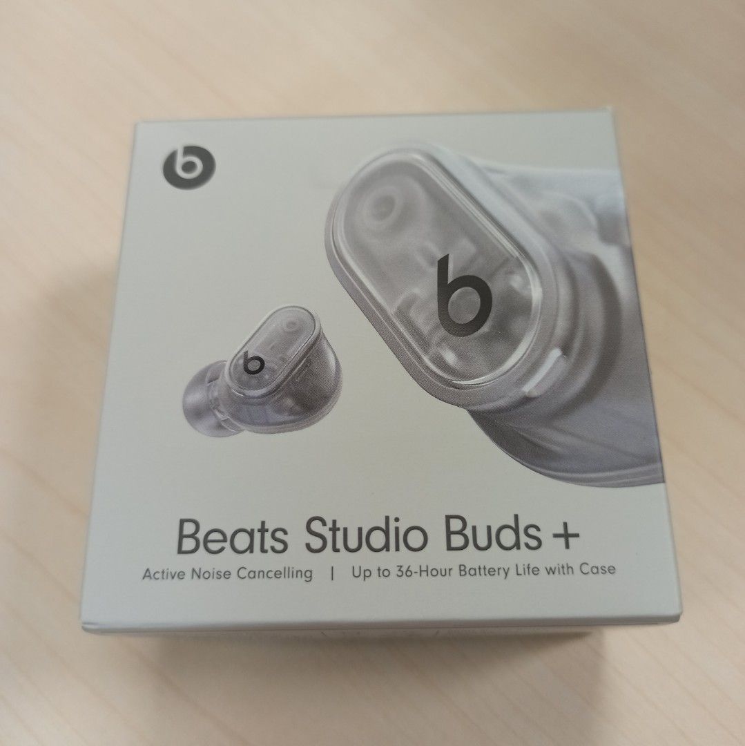 Beats Studio Buds + True Wireless Noise Cancelling Earbuds - Transparent