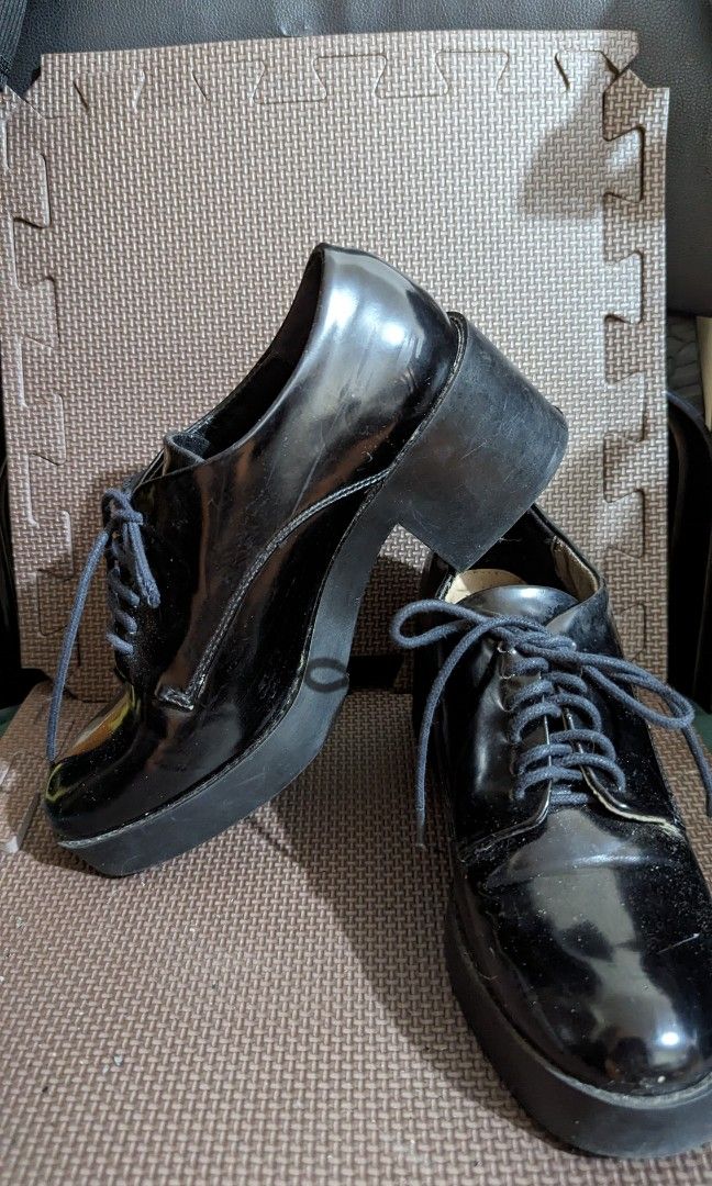 Zara platform oxfords on sale