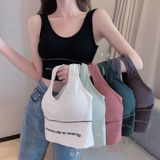 胸衣式運動內衣1件黑色+ 1件白色 $30/2件63015197669634110