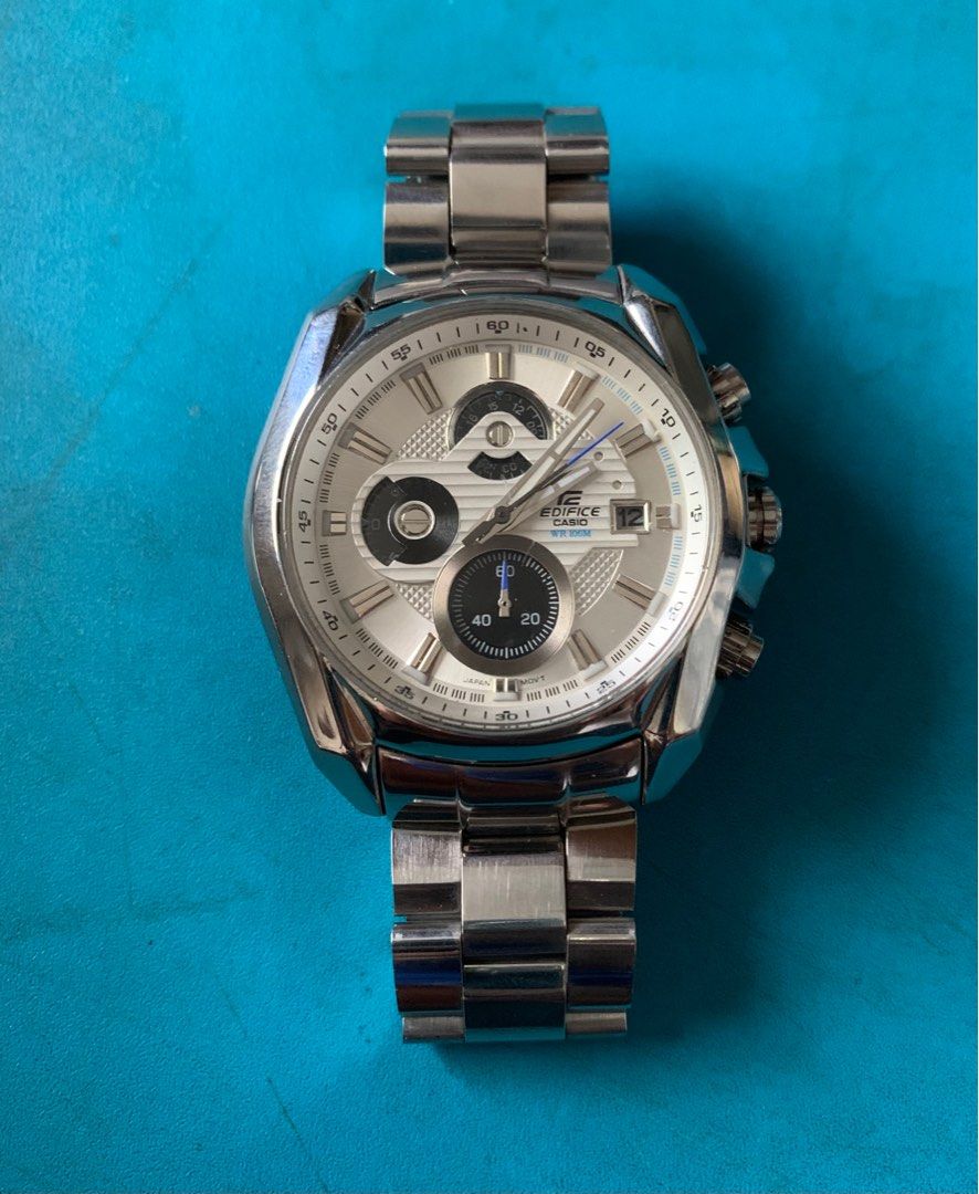 Casio edifice (EF-548D-7AV) (Category: Men's Watches) located in Naga. Submitted by xkenzero7x (Listing ID 1286646092, Image 3). Description: 5k (freeship) pwedi COD/Cash on delivery via LBC pag malayo Casio edifice (EF-548D-7AV) -Quartz Chronograph (Japan mov't) -100m Water resistant -Stainless steel -Luminous Dial Markers -Mint condition -New Battery -All parts original -Complete w/ casio double box and manual.