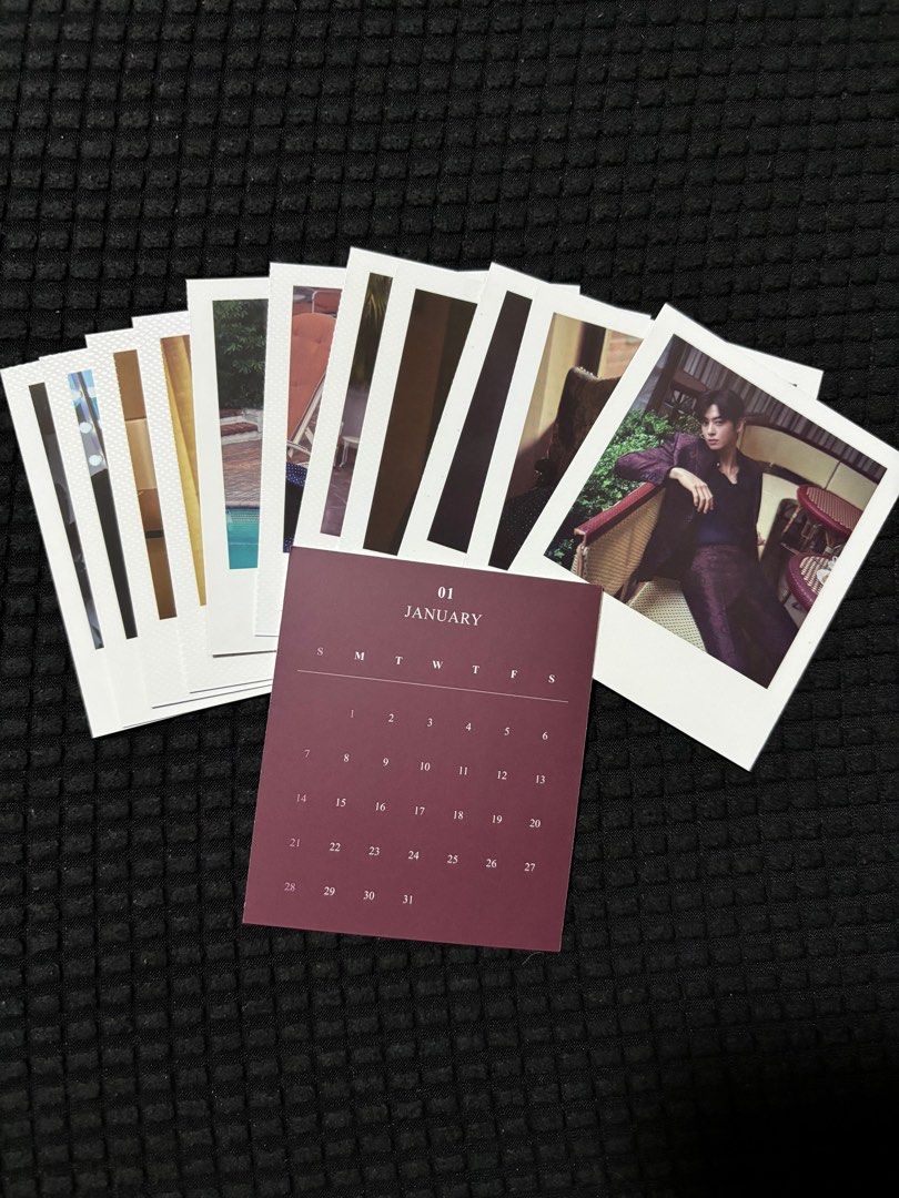 Cha Eun Woo LA Photobook 2023 Set 1 only available (Category: K-Wave Merchandise) located in Rizal. Submitted by kvgrc (Listing ID 1286727648, Image 3). Description: Set 1 (Outbox, 2 poster, Special Card & 1 Lined note, Polaroid Set Calendar & 1 Pc) (may issue si outbox see last photo, due to shipping) (Desk Calendar, Qr Calendar, 1 Blank Note & 1 Pc) SET 1,900 will give freebies. Set 2 (Photobook, 1 Grid Notebook & Cd, 1 Pc) (SOLD) The other 1 P